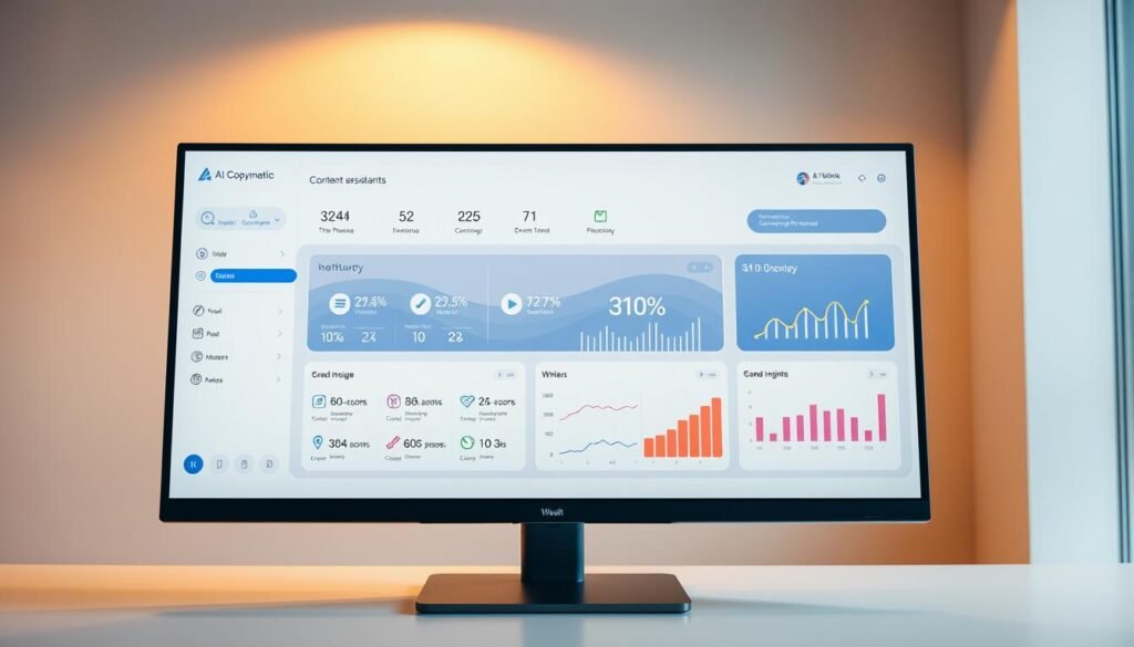 Copymatic dashboard interface Copymatic dashboard interface
